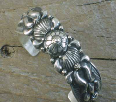 Darryl Becenti Sterling Silver Cuff - Fancy